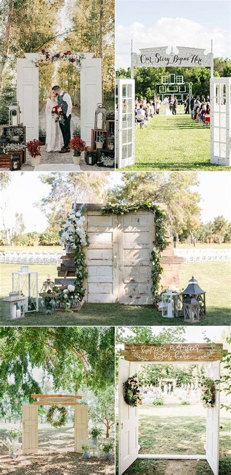 Outdoor Wedding Entrance Ideas Teal And Black Wedding Ce