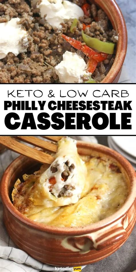 Our Keto Philly Cheesesteak Casserole Is An Easy Low Carb Dinner Recipe