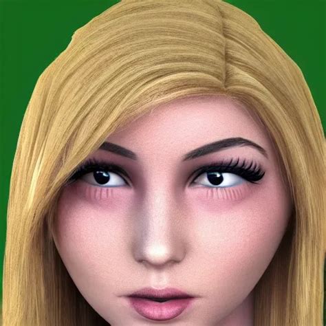 Blonde Girl 3d Arthubai