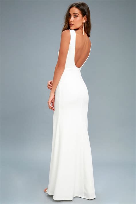Elegant White Maxi Dress White Maxi Dress Bridal Dress Lulus