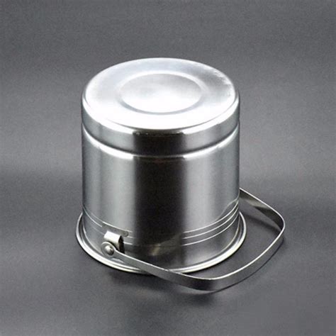 Maijiabao 1L Stainless Steel Portable Beer Ice Bucket Cooler Barrel