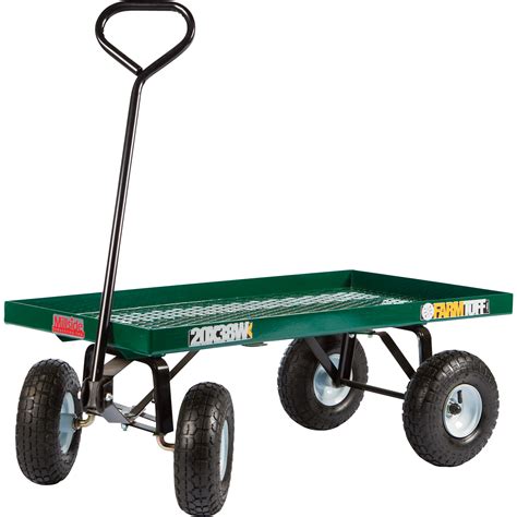 Farm Tuff Flatbed Garden Wagon — 800 Lb Capacity 38inl X 20inw