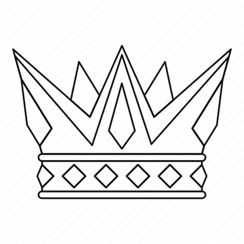 45 Free Paper Crown Templates Template Lab King Crown Outline