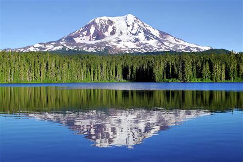 Sleeping Giant Mt Adams From Lake Takhlakh Photograph By Douglas Taylor
