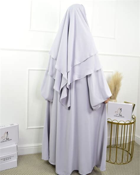 Khimar Layer Medina Light Grey Ina Collection