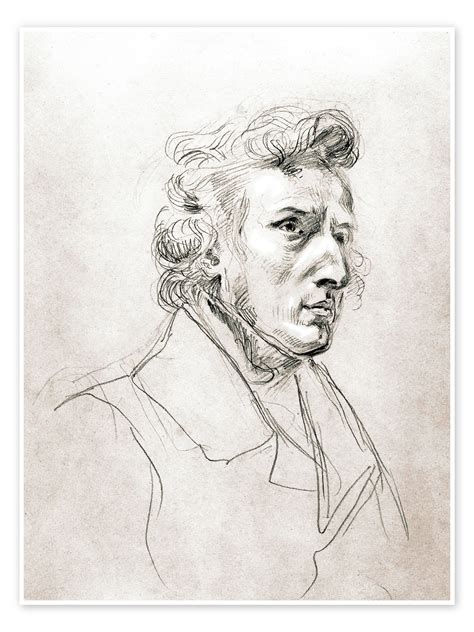 Frédéric Chopin Deugene Delacroix En Poster Tableau Sur Toile Et Plus