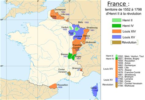 France 1552 à 1798 • Map •