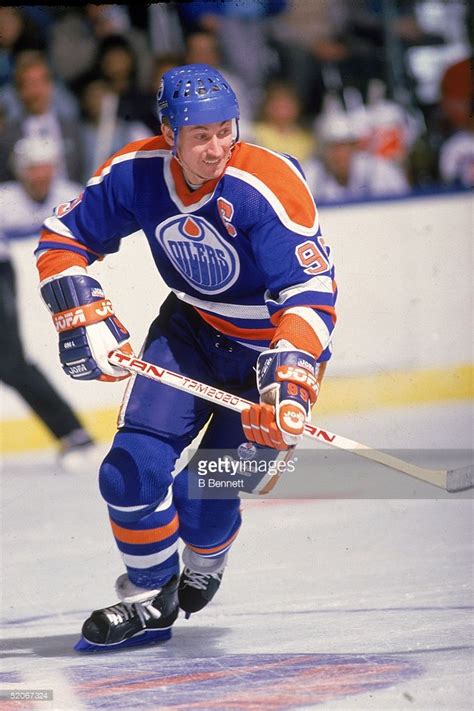 Canadian Professional Ice Hockey Player Wayne Gretzky Forward Of The