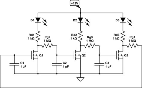 Schematics How Does This Astable Multivibrator Circuit With Fets Work
