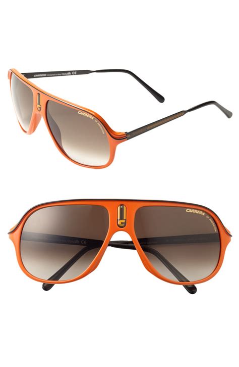 Orange Sorbet Carrera Eyewear Safari Polarized Aviator Sunglasses