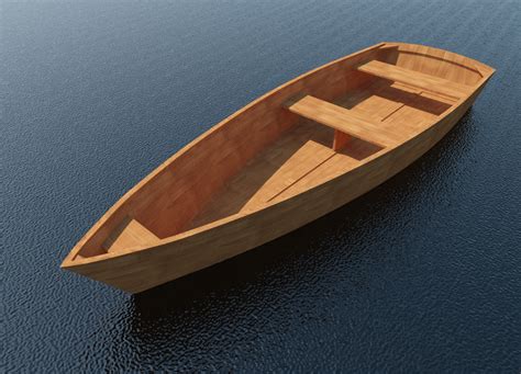 Row Boat Plans Diy Wooden Rowboat Skif Dory Canoe 11 X 3 Rowing Craft