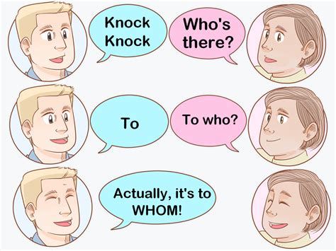 They can be used to entertain children in a classroom. How to Tell a Knock Knock Joke: 10 Steps (with Pictures ...