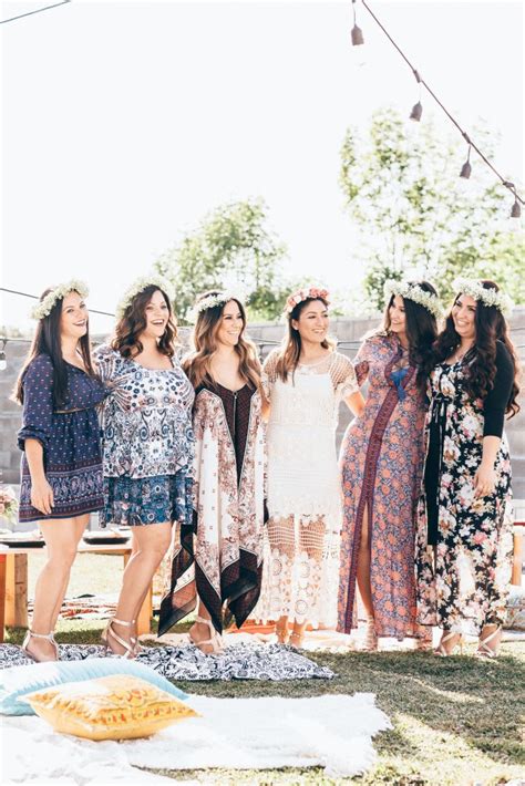 Backyard Bohemian Bridal Shower Trueblu Bridesmaid Resource For