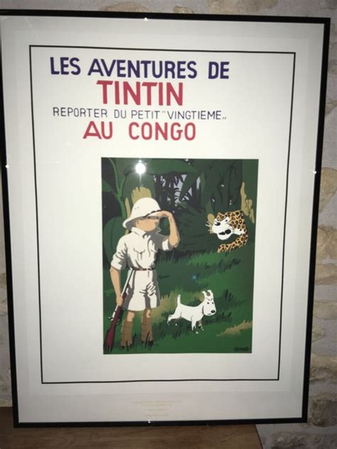 Tintin Serigraphie Moulinsart Tintin Au Congo 1990 Catawiki