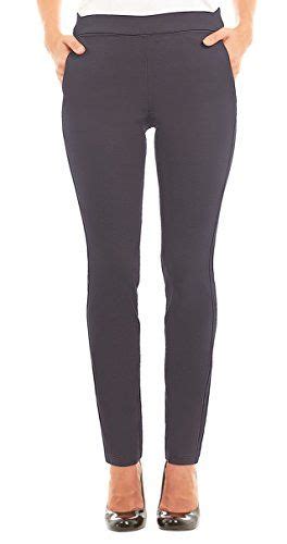 Velucci Slim Dress Pants For Women Comfy Stretch Pull On Pant With