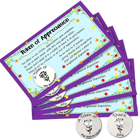 24 Pieces Tokens Of Appreciation And Cards Set Inspirational Quote
