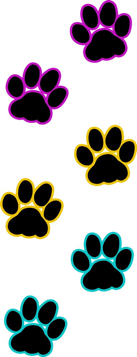 Paw Puppy Cat Pug Clip Art Foot Prints Png Download 10001000