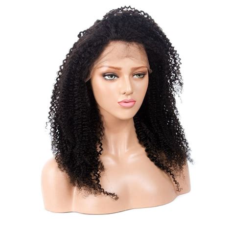 Affordable Kinky Curly Human Hair Full Lace Wig Ywigs