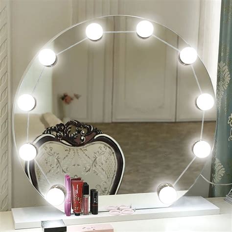 Mirror Lighting For Makeup Day White Vanity Mirror Lights Kit Hollywood