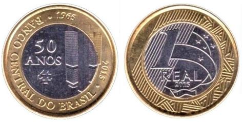 Moneda 1 Real 50 Aniversario Del Banco Central 2015 De Brasil Valor Actualizado Foronum