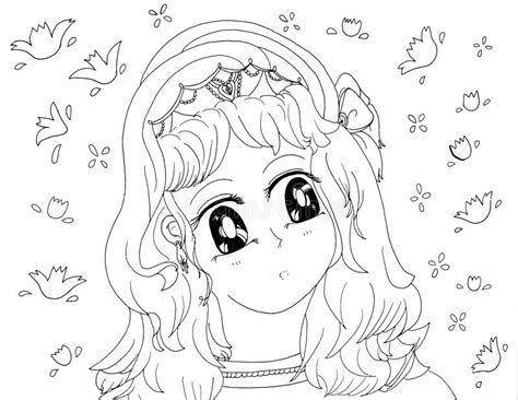 Hair Anime Coloring Pages