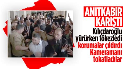 Kemal Kılıçdaroğlu nun korumalarından Anıtkabir de sert müdahale