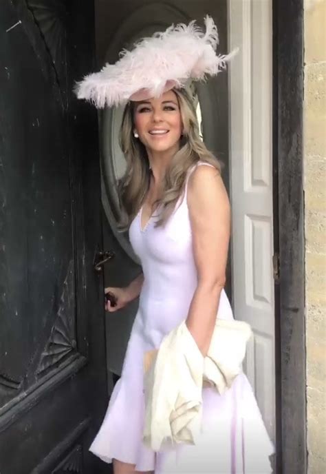 Liz Hurley Showcases Cleavage As She Goes Braless For Epsom Derby 27300