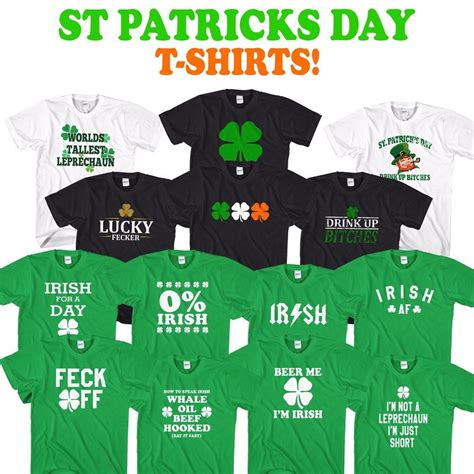 St Patricks Day T Shirts Mens T Shirt Irish Paddys Funny Design Ireland