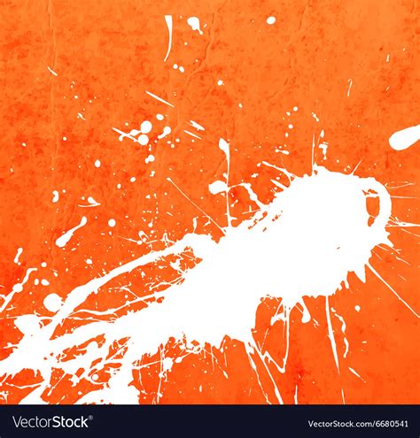 Bright Orange Paint Splash Background Royalty Free Vector