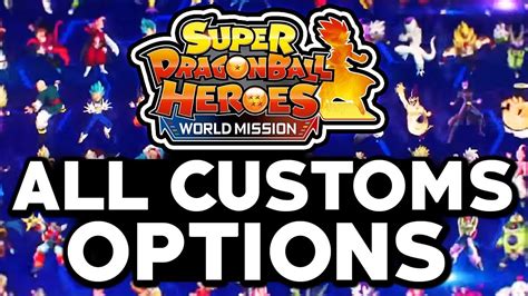 Characters / dragon ball heroes. Dragon Ball Heroes: World Mission - ALL Custom Characters ...