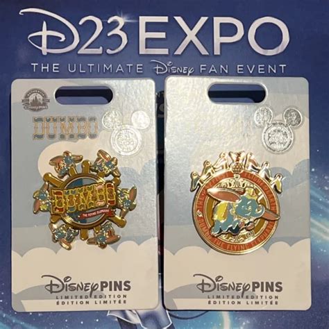 D23 Expo 2022 Limited Edition Dumbo Disney Pins Set Of 2 £7251