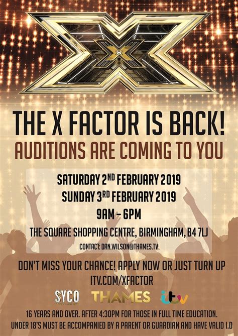 Do You Have The X Factor Auditions For Hit Tv Talent Show Heading To