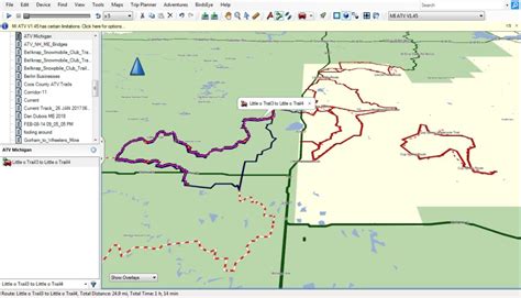 Michigan Atv Orv And Trail Bike Trail Map For Garmin
