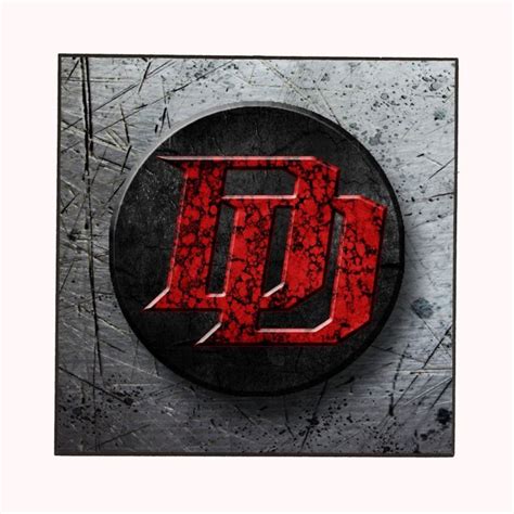 Daredevil Logo Marvel Wooden Wall Plaque