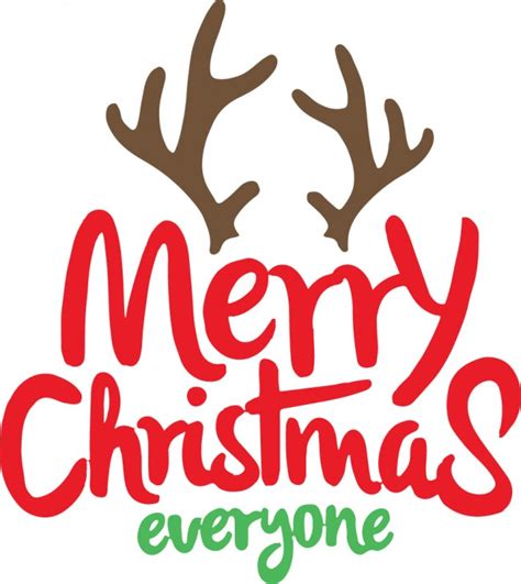 Merry Christmas Everyone Quote Wall Sticker