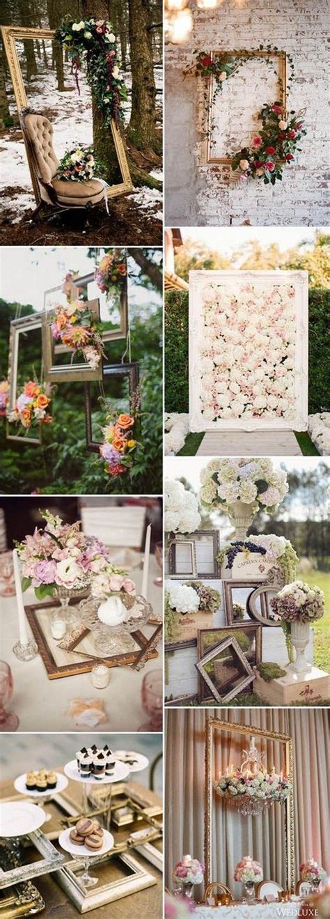 Vintage Wedding Ideas With Photo Frames Diy Wedding Backdrop Diy
