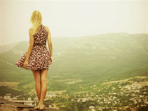 Wallpaper Sunlight Landscape Mountains Model Portrait City