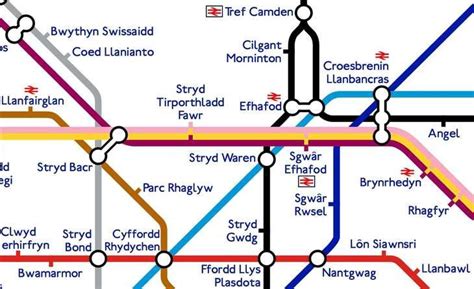 Just A London Underground Map Translated Into Welsh Londonist