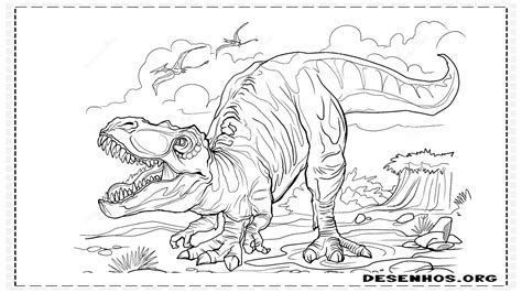 Aprender Sobre 75 Imagem Desenhos Para Colorir De Dinossauros Br