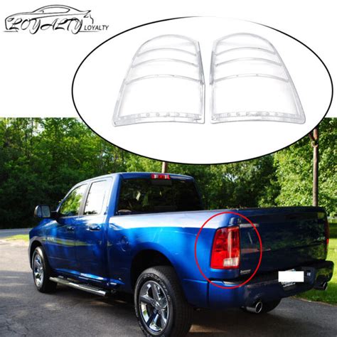 For Dodge Ram Truck Chrome Taillight Tail Light Trim Bezel