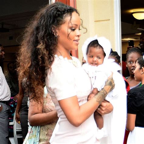 Rihanna Shows Her Ladylike Side For Christening Rihanna Baby Rihanna