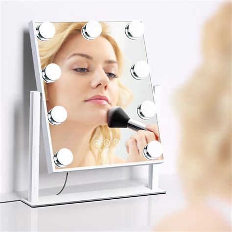 Freyara Hollywood Makeup Vanity Mirror With 9 Led Bulbs 360° Rotation