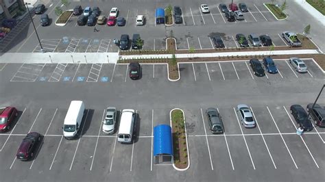 Aerial Shot Of Parking Lot Stock Video Motion Array