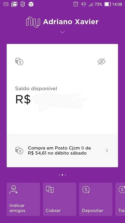 Como Fa O Para Ver O Meu Saldo Na Nuconta Pelo Aplicativo Conta Do