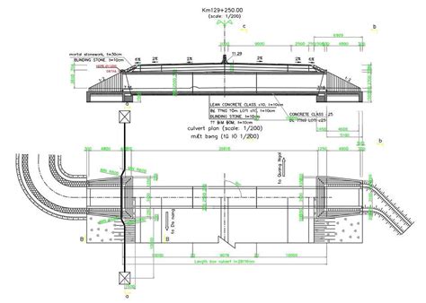 Autocad Drawing Of The Culvert Plan Section Detailsdownload The