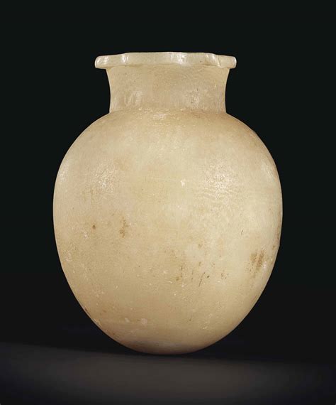 An Egyptian Alabaster Jar Late Old Kingdom Middle Kingdom 6th 12th