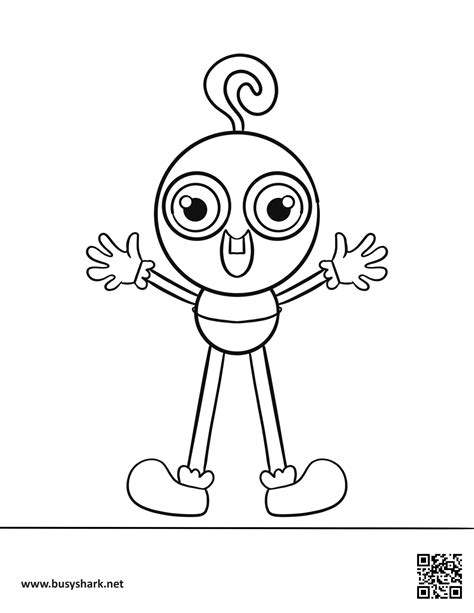 Baby Long Legs Coloring Page Busy Shark