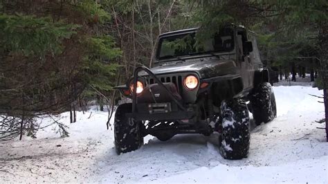 Jeeps Snow Wheeling New Trail Part 4 Youtube