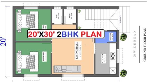 20x30 East Facing 2bhk House Plan In Vastu 600 Sqft 20x30 East Facing 2bhk House Plan In