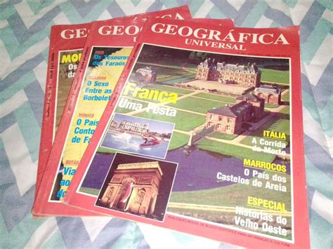 Revista Geográfica Universal Kit Com 3 Revistas Setoutnov De 1993